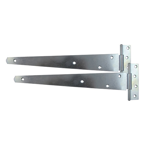 Pair of Medium Tee Hinges - Zinc 14"