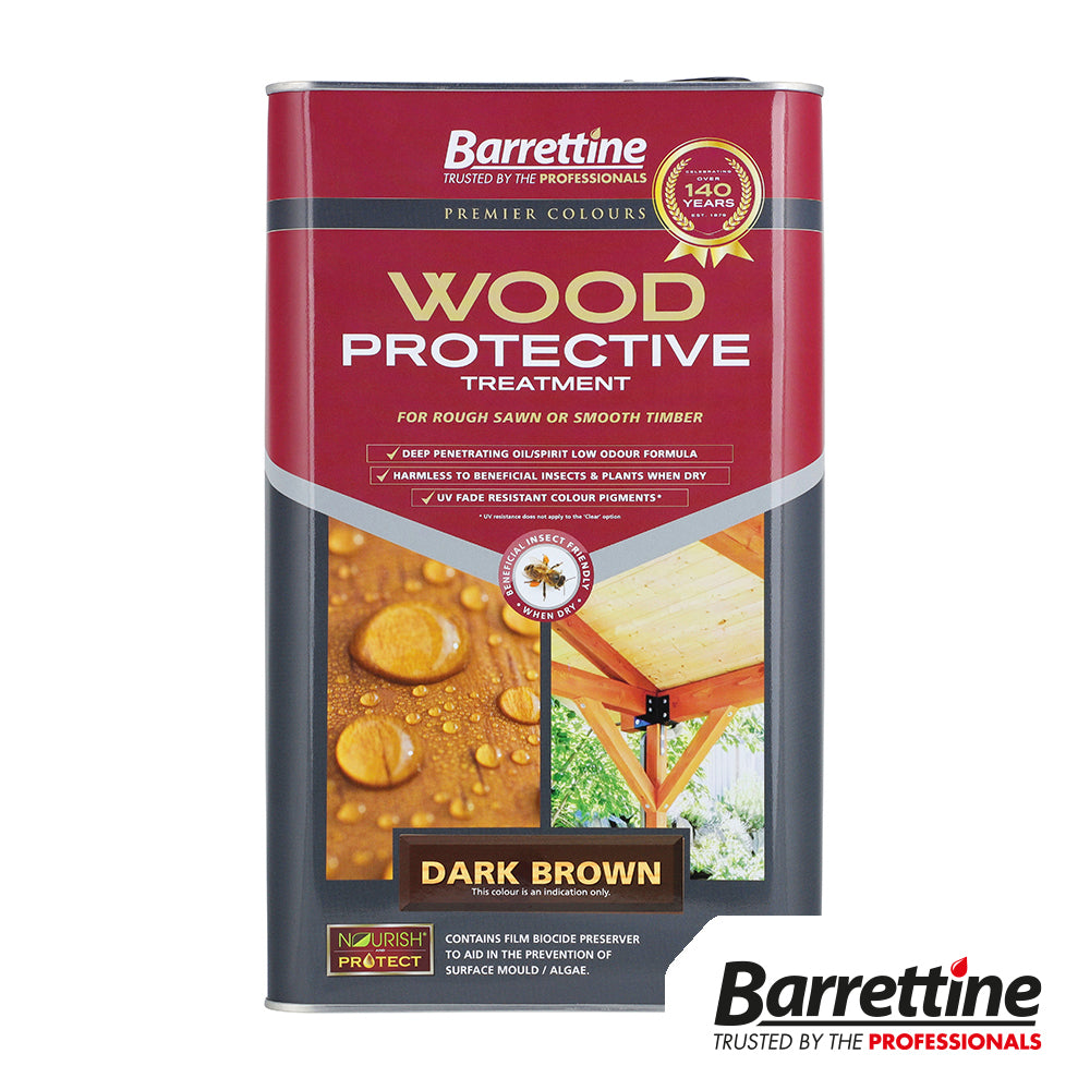 Wood Protective Treatment - Dark Brown 5L - Pack of 2