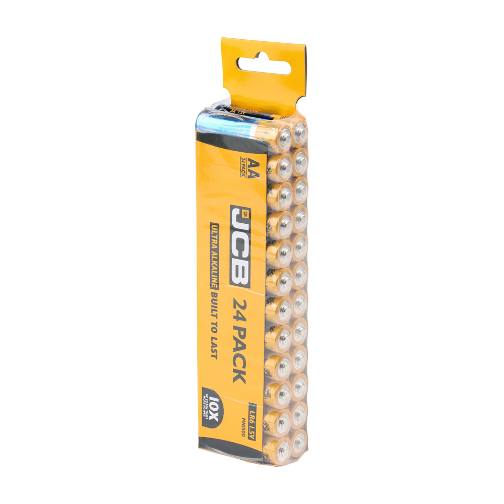 JCB Ultra Alkaline Batteries Trade Pack AA