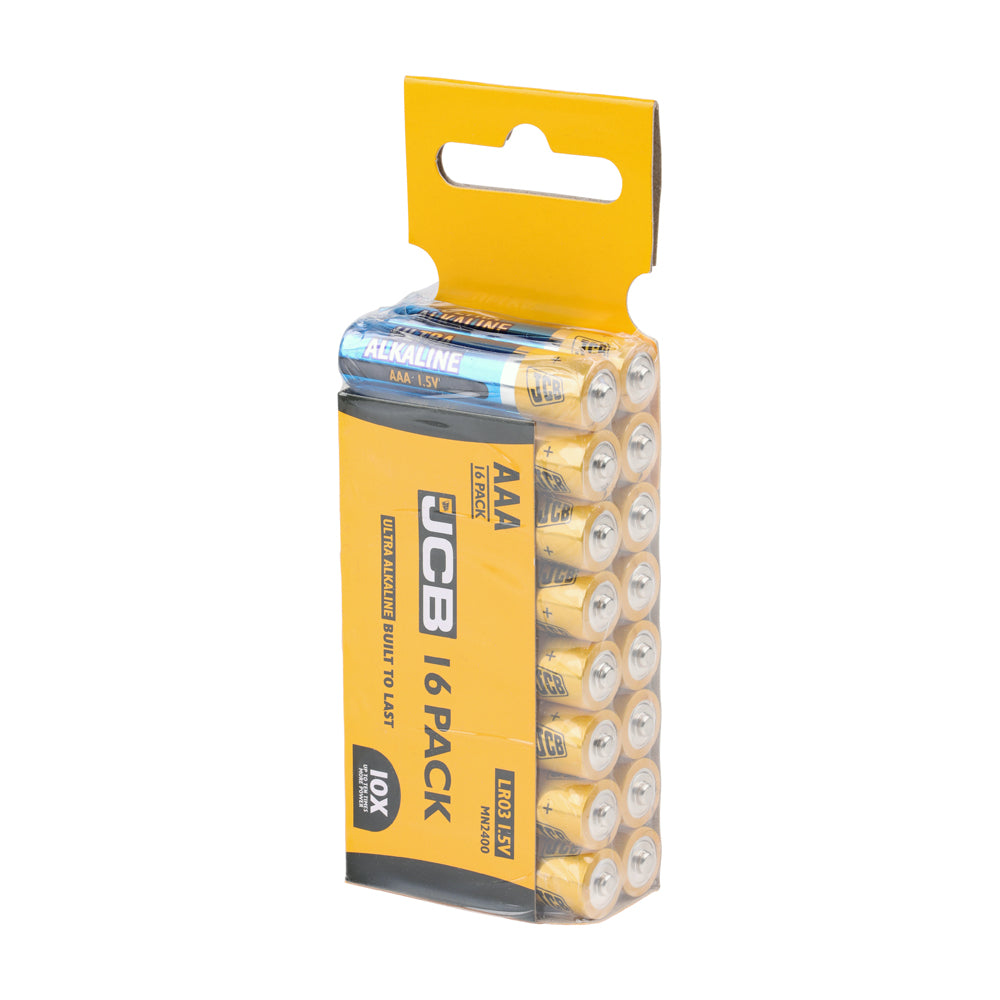 JCB Ultra Alkaline Batteries Trade Pack AAA