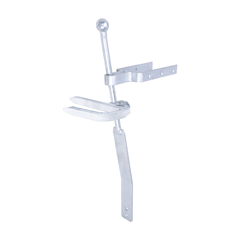 Spring Gate Fastener Set With Staple Catch - Hot Dipped Galvanised 610mm