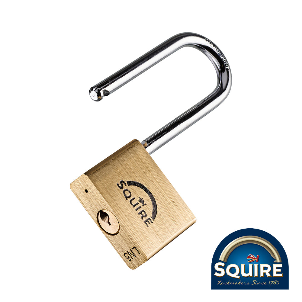 Premium Brass Lion Padlock - 2.5" Long Shackle - LN5/2.5 50mm