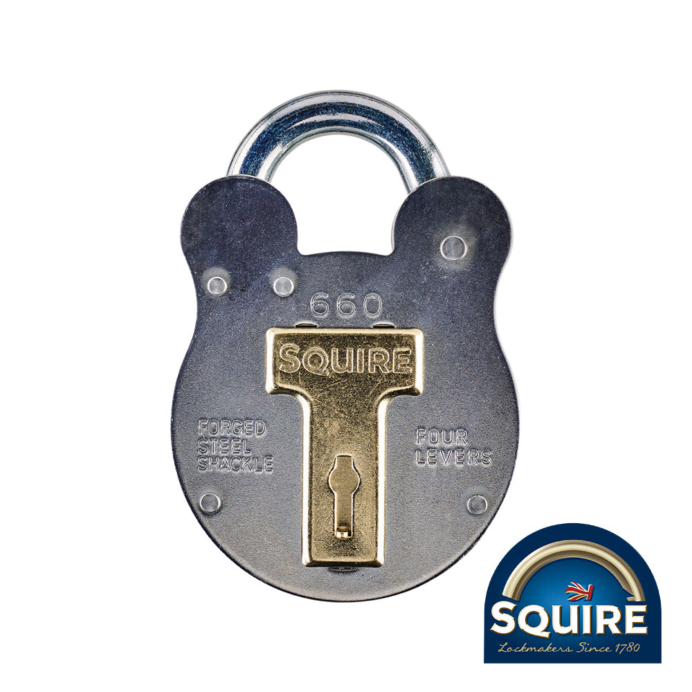 Old English 4 Lever Padlock - 660 60mm