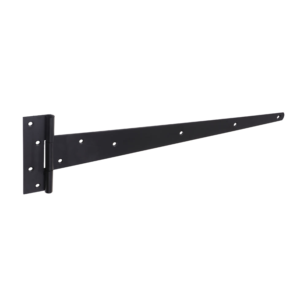 Pair of Strong Tee Hinges - Black 24"