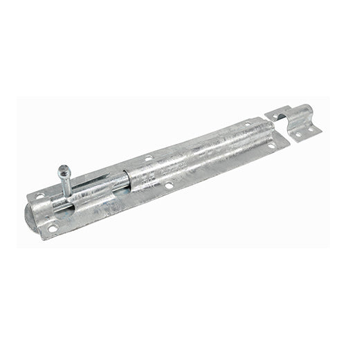 Straight Tower Bolt - Hot Dipped Galvanised 10"