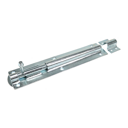 Straight Tower Bolt - Zinc 10"