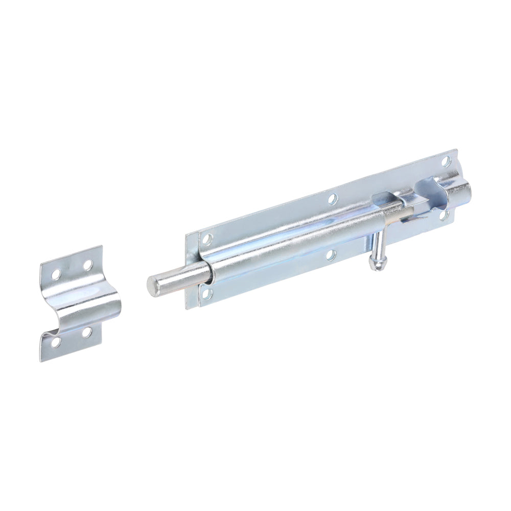 Straight Tower Bolt - Zinc 6"