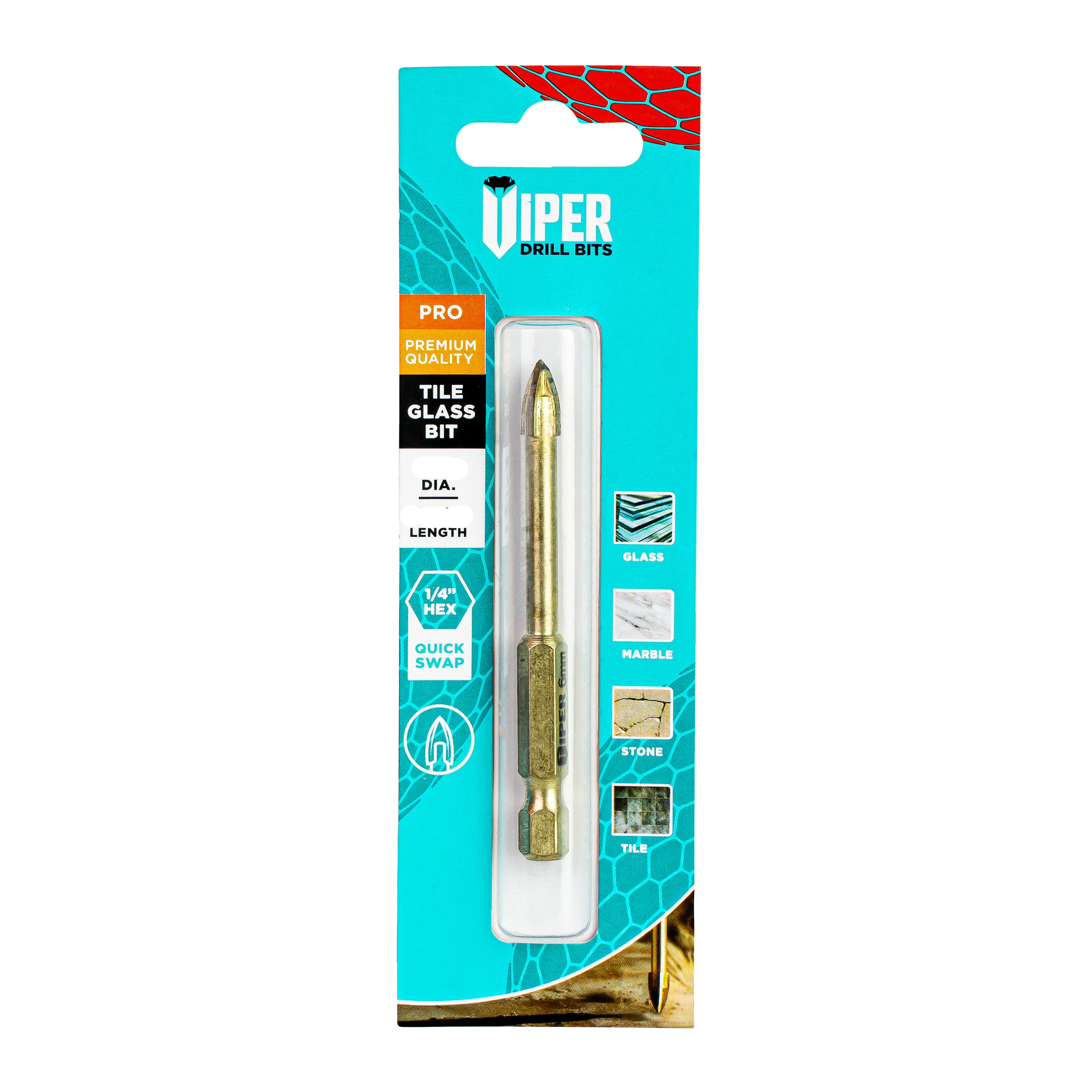 Samac VPT560TGDB1 5x60mm Tile & Glass Drill Bit
