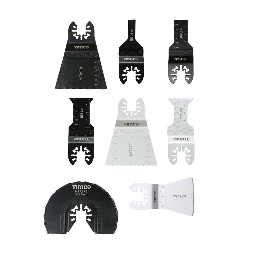 Multi-Tool Blade Set - 8 Piece Set