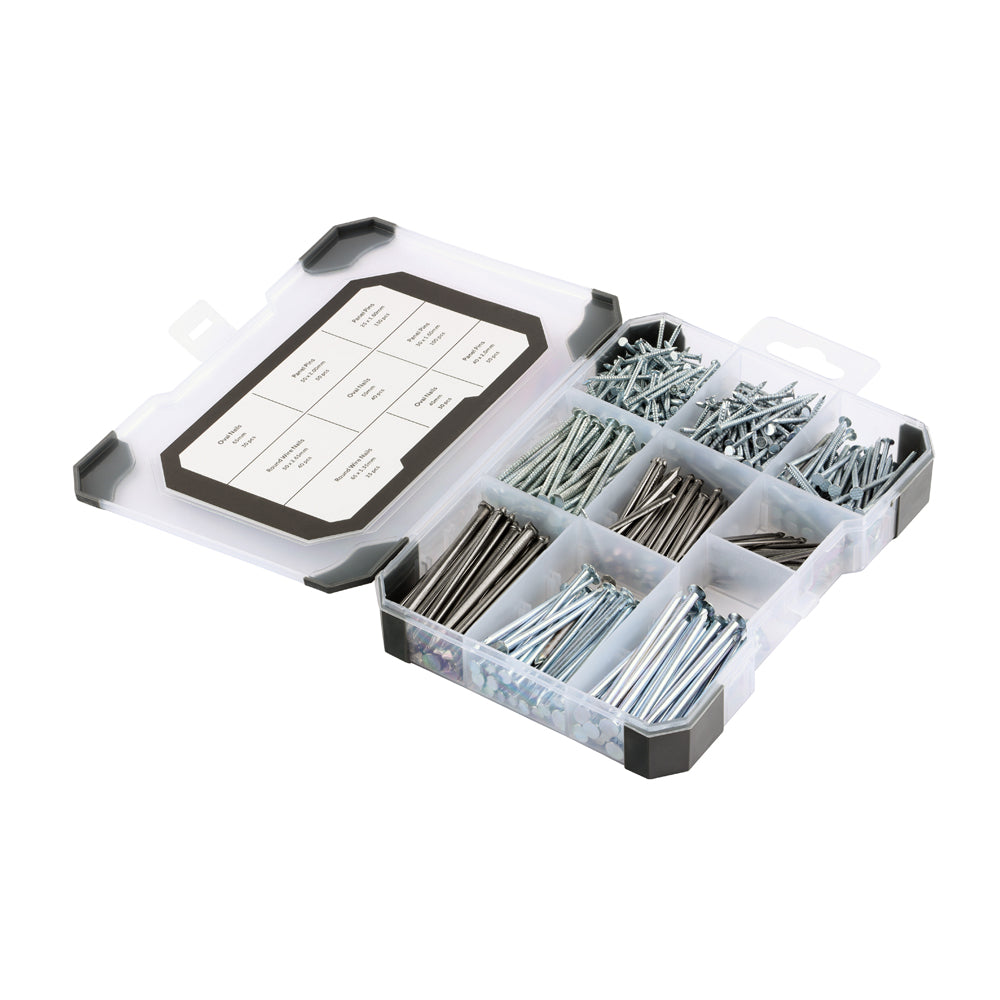 Mixed Tray - Pins & Nails - Bright 495pcs