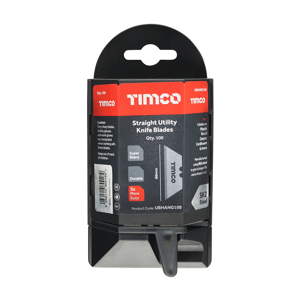 TIMco - Utility Knife Blades Pack of 100