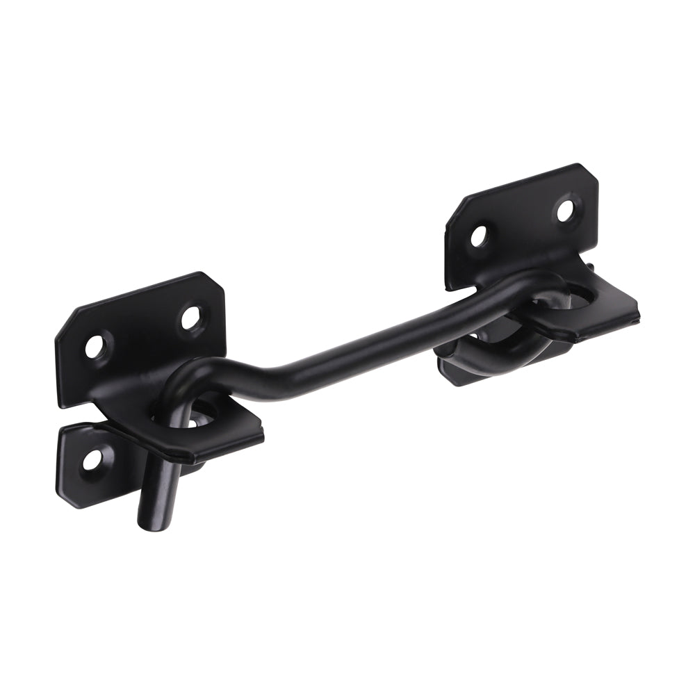 Cabin Hooks - Wire Pattern - Black 4"