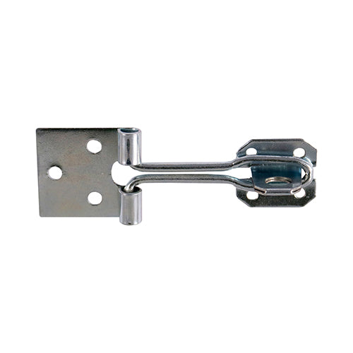 Wire Pattern Hasp & Staple - Zinc 6"