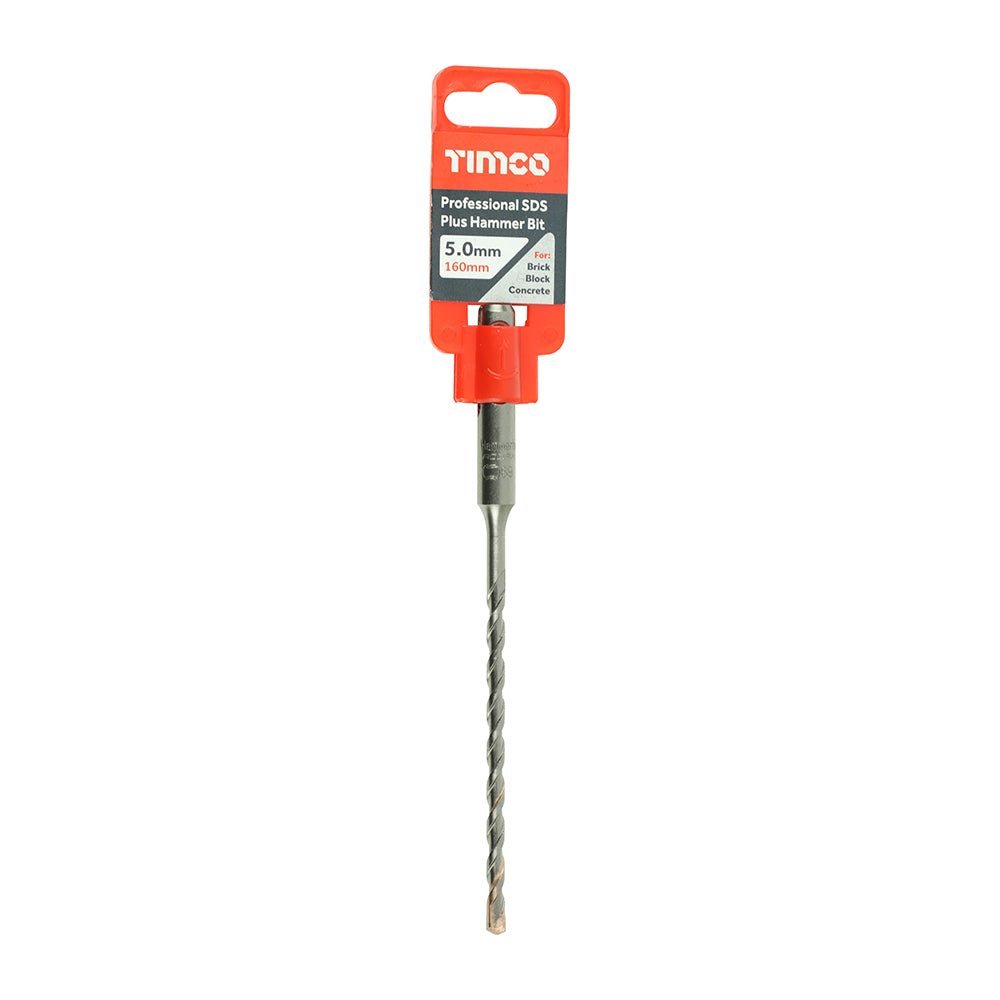 Professional SDS Plus Hammer Bit - 5.0 x 160