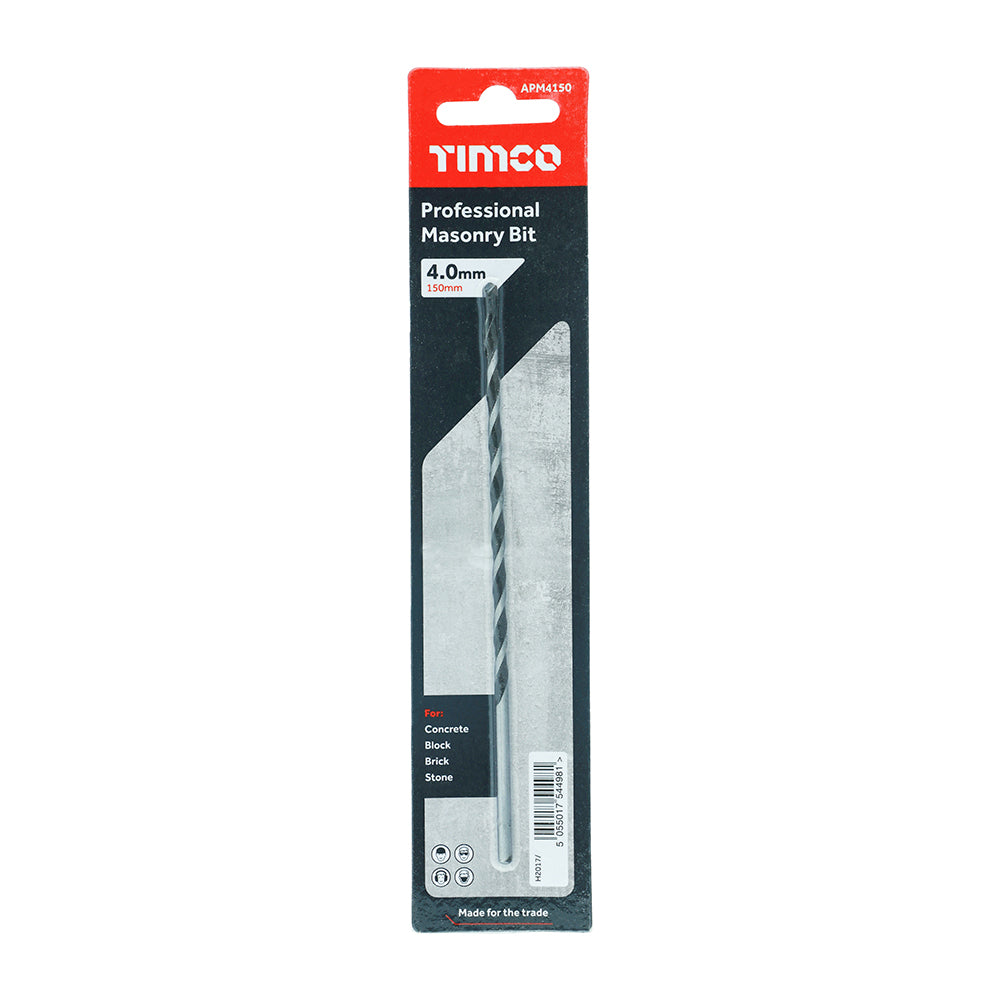 Professional Masonry Bit - 4.0 x 150