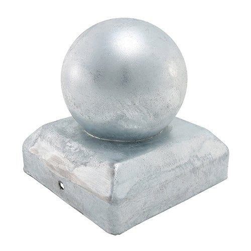 Ball Fence Post Cap - Hot Dipped Galvanised