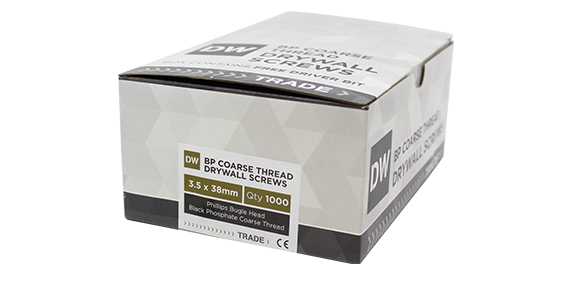 Samac TT25DRYCT1000 25mm Black COARSE Drywall Screws(1000)