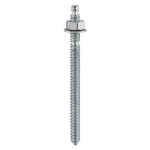 Chemical Anchor Threaded Studs, Nuts & Washers - Zinc