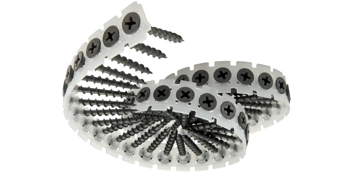 Collated Drywall Screws - Coarse Thread - Black - 1000 Pieces