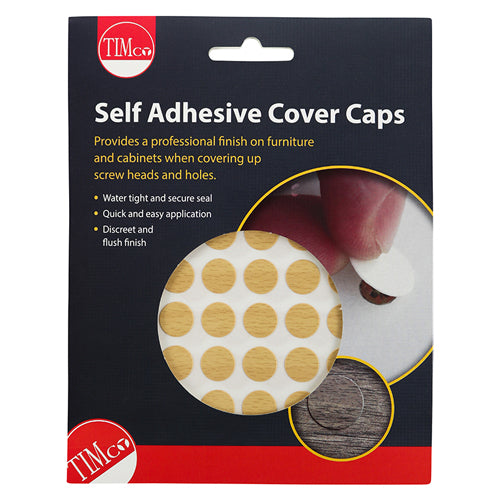 Adhesive Caps Beech