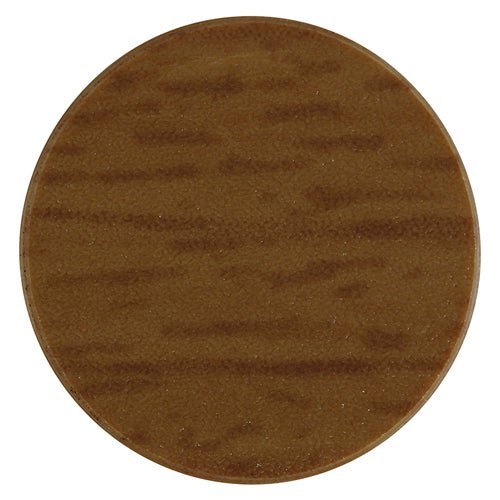 Adhesive Caps Natural Walnut - 13mm - 112 Pieces