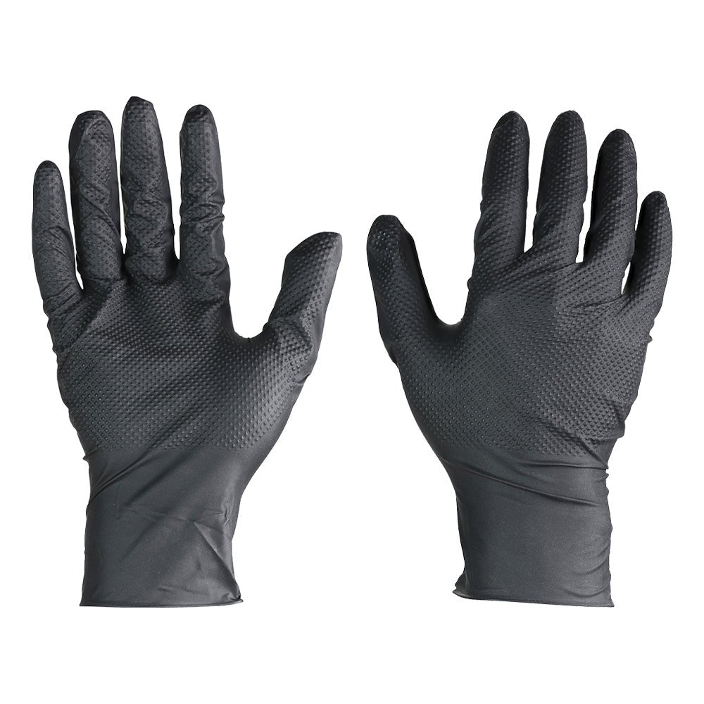 Diamond Textured Disposable Nitrile Gloves