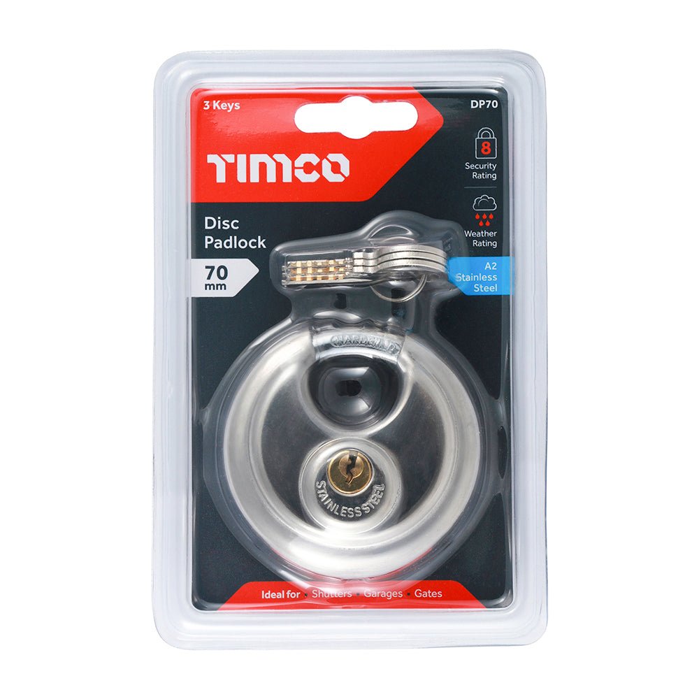 Disc Padlock - 70mm