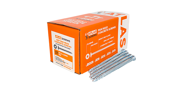 Samac XASP102ACS100 102x7.5mm Atlas Pan Head Concrete Screws(100)