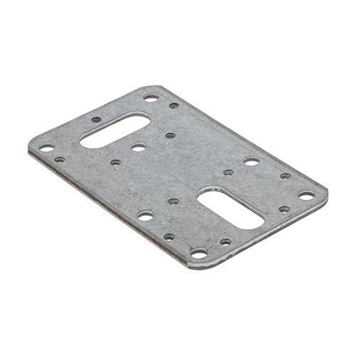 Flat Connector Plates - Galvanised - Pack 5