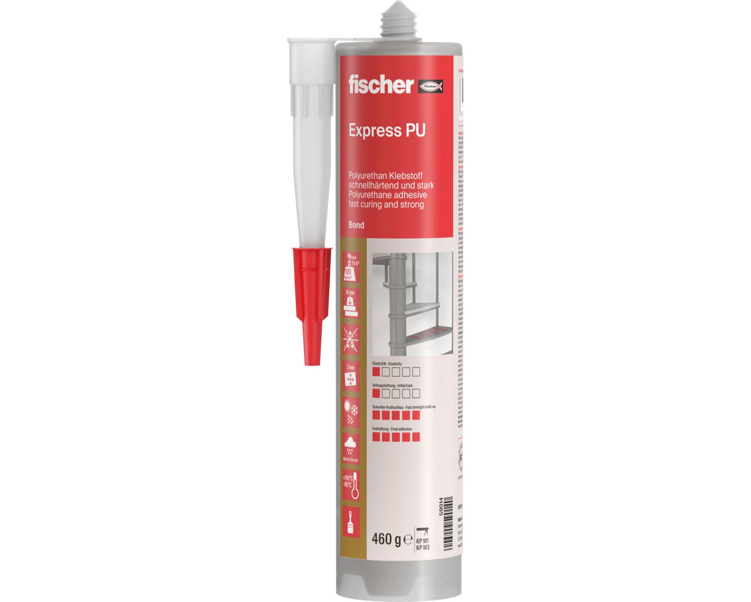 Fischer Express PU Construction Adhesive - Beige 290ml