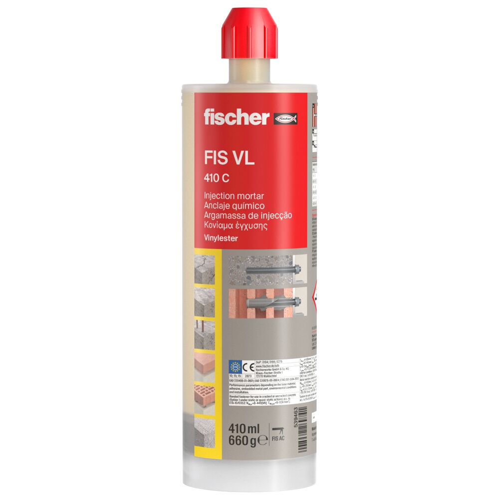 Fischer FIS VL 410 C Vinylester Injection Hybrid Mortar Resin