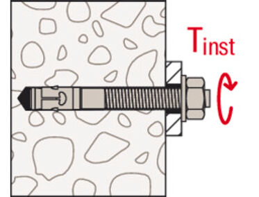 Fischer FXA Bolt Anchor Throughbolts - Zinc Plated