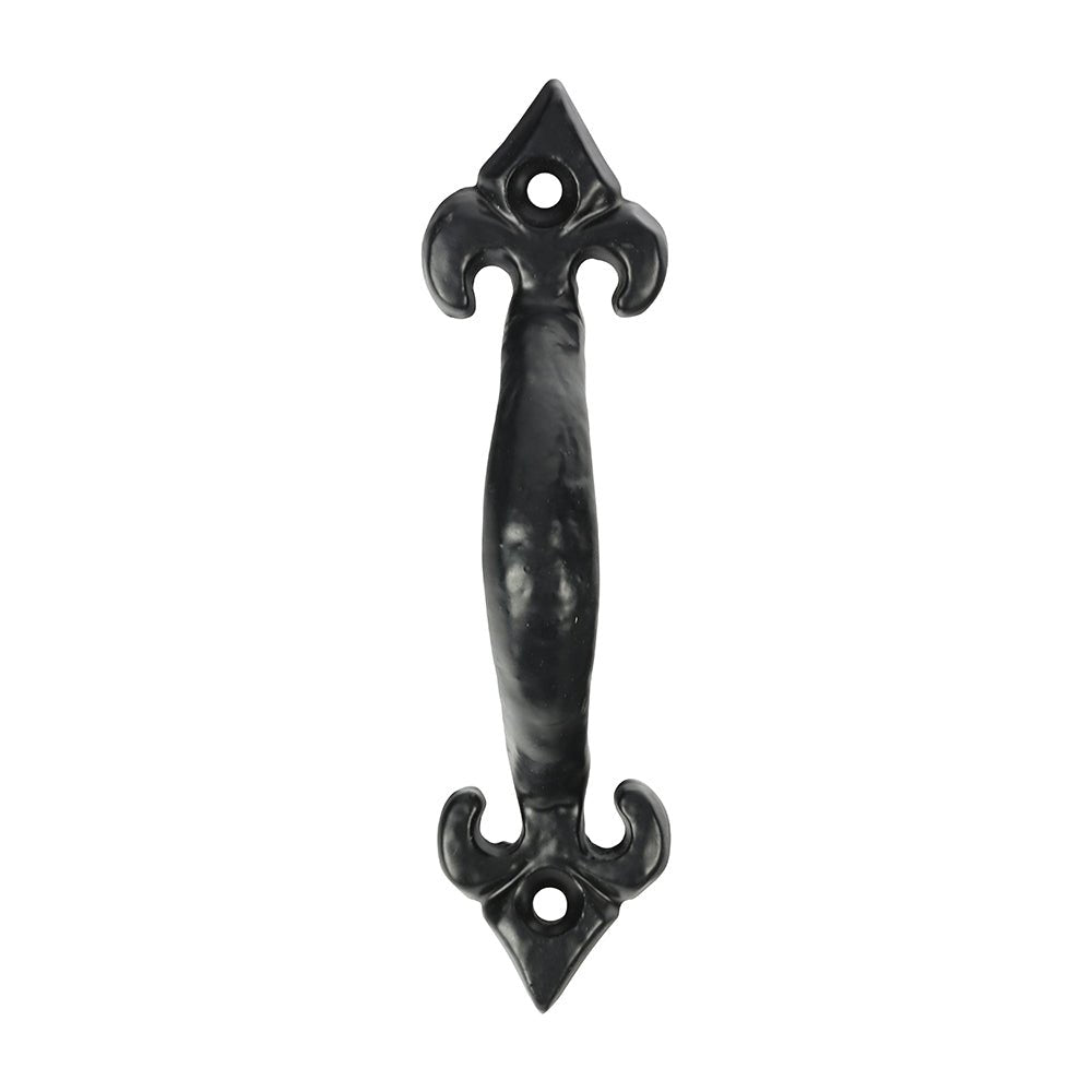 Fleur De Lys Pull Handle - Antique Black