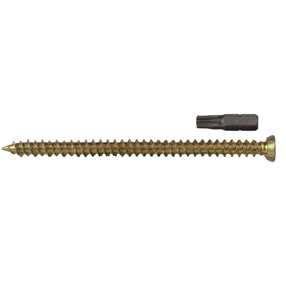 Forgefix Concrete Frame Screw - Torx - Zinc Plated - High Low Thread