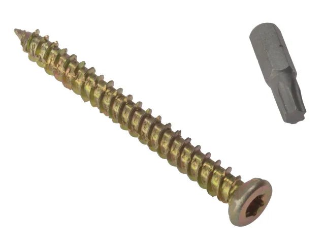 Forgefix Concrete Frame Screw - Torx - Zinc Plated - High Low Thread