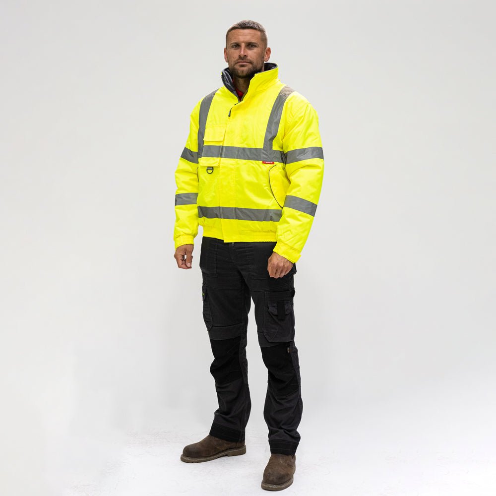 Hi-Visibility Bomber Jacket - Hi Vis - Yellow