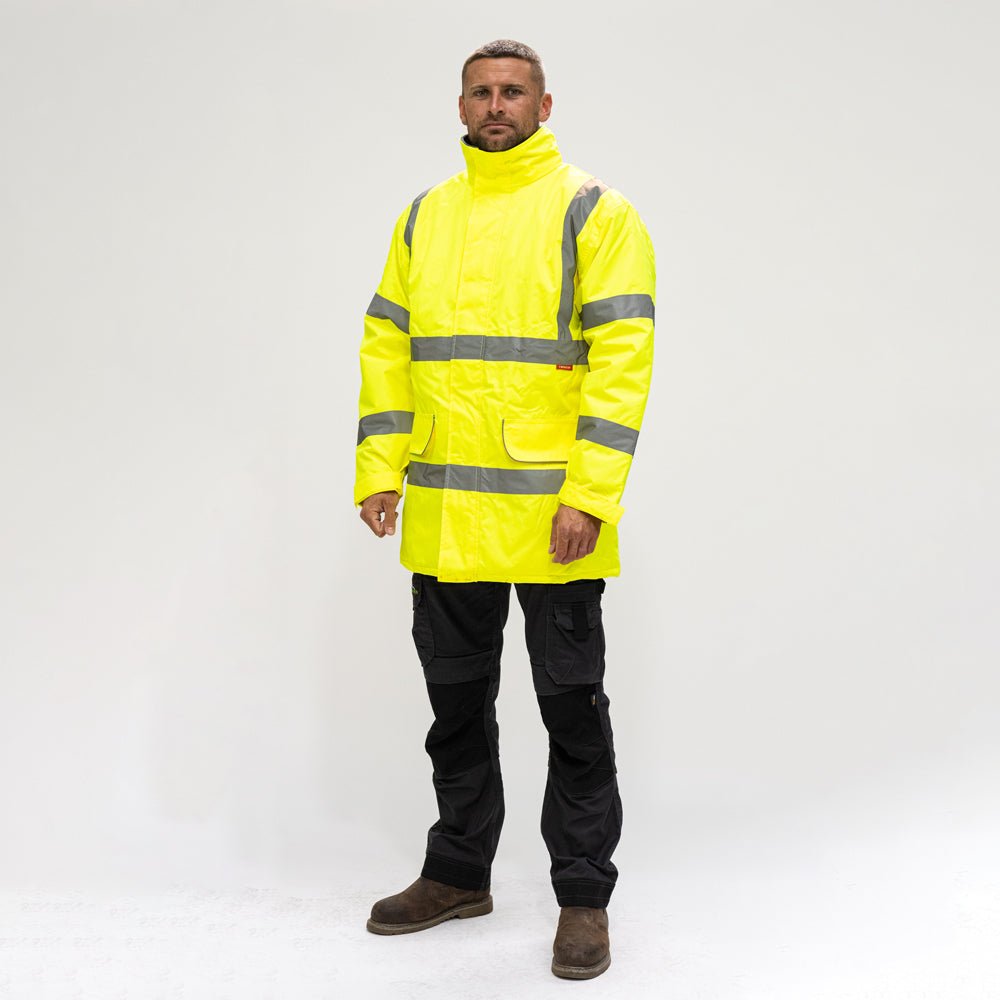 Hi-Visibility Parka Jacket - Hi Vis - Yellow