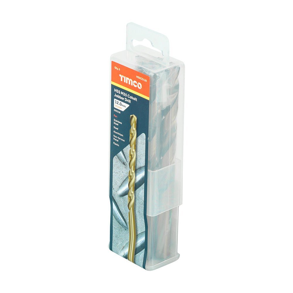 Ground Jobber Drills - Cobalt M35 - 12.0mm