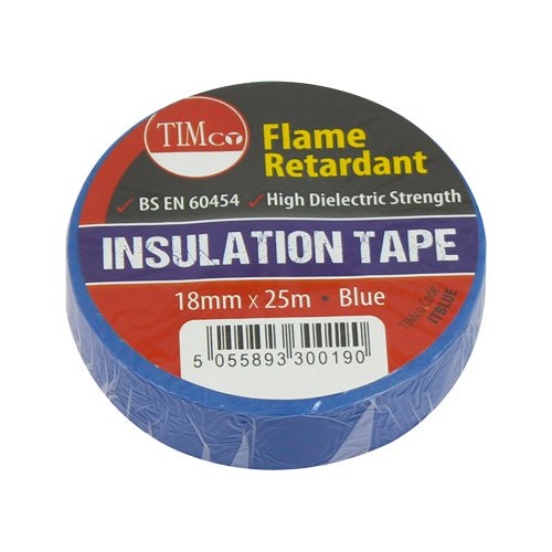 PVC Insulation Tape - Blue - Pack 10