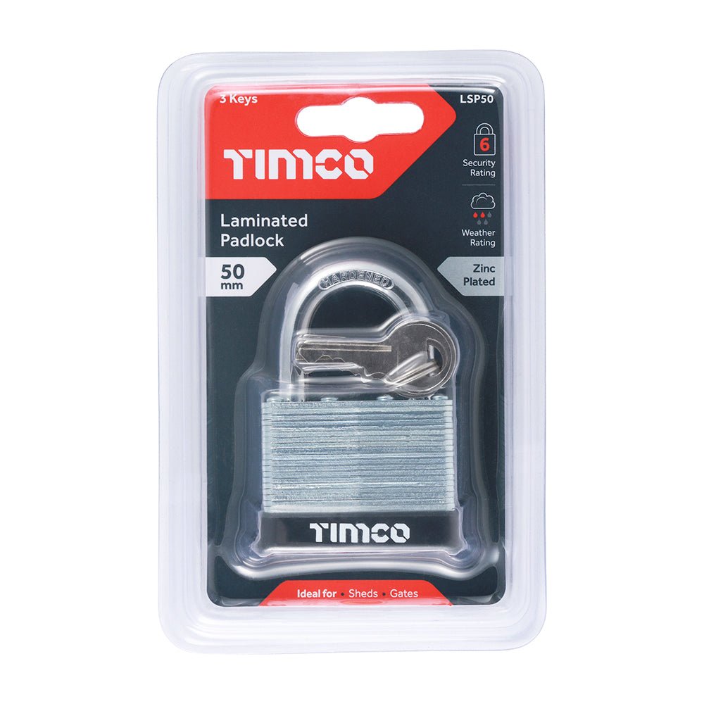 Laminated Padlock - 50mm
