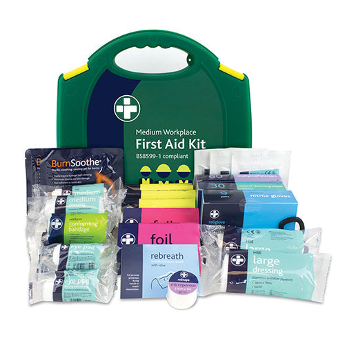Workplace First Aid Kit - British Standard Compliant-Medium