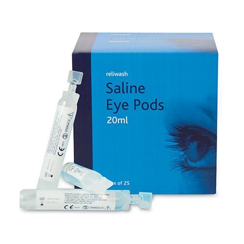 Eye Wash Saline - Pods - 25 Pieces