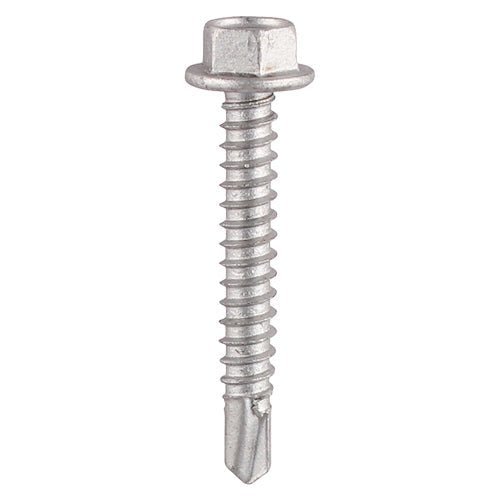 Metal Construction Light Section Screws - Hex - Self-Drilling - Exterior - Silver Organic