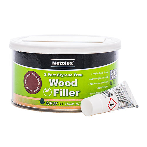 Metolux 2 Part Styrene Free Wood Filler - Mahogany