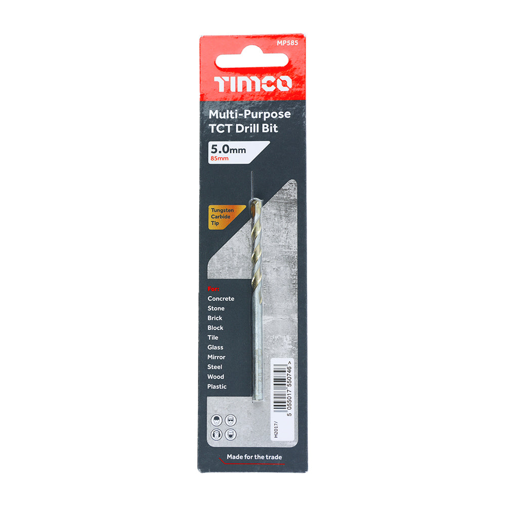 TCT Multi-Purpose Drill Bit - 5.0 x 85