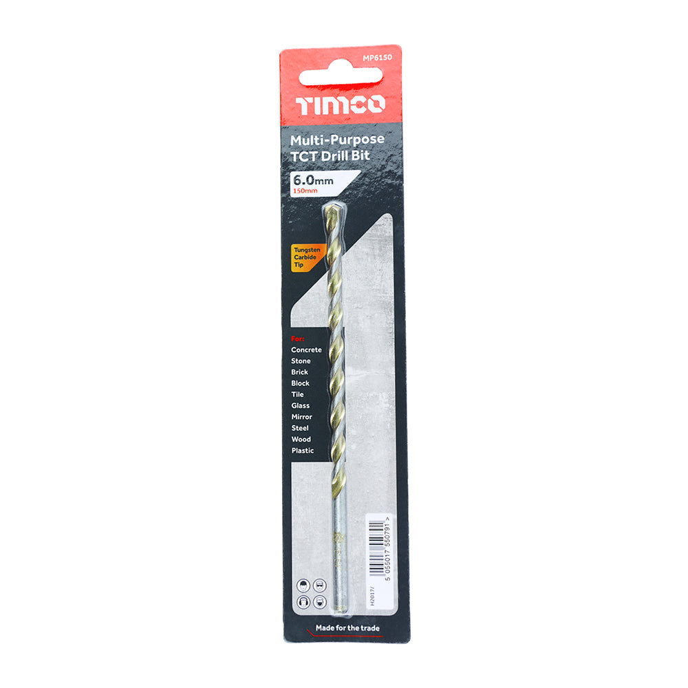 TCT Multi-Purpose Drill Bit - 6.0 x 150