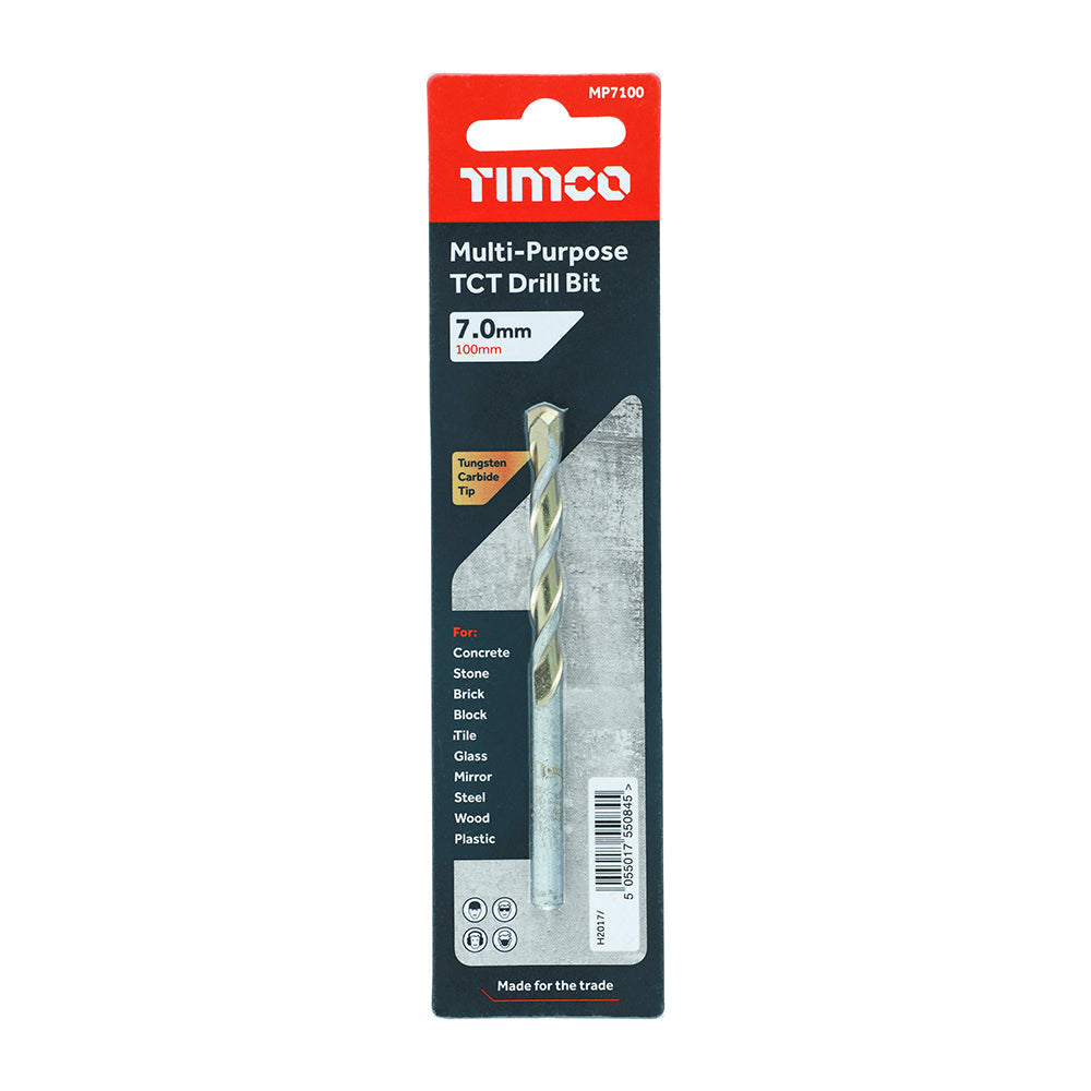 TCT Multi-Purpose Drill Bit - 7.0 x 100