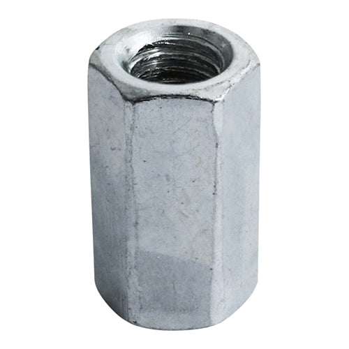 Hex Connector Nuts for Threaded Bar - Zinc
