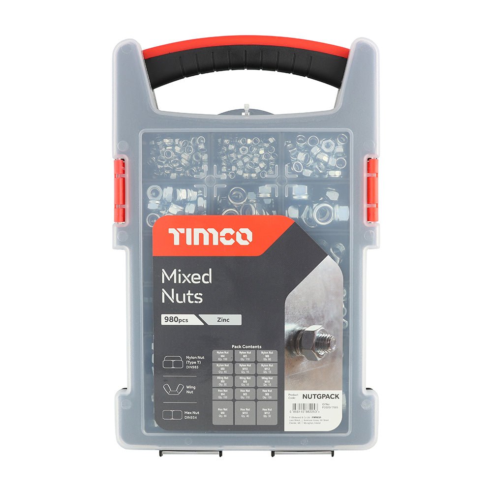 Mixed Nuts Grab Pack - Zinc - 980 Pieces