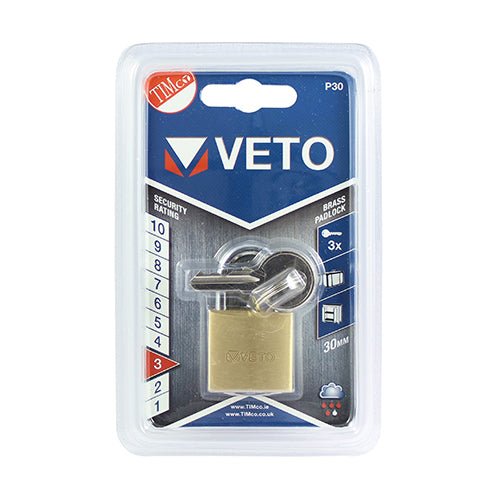 Brass Padlock - 30mm